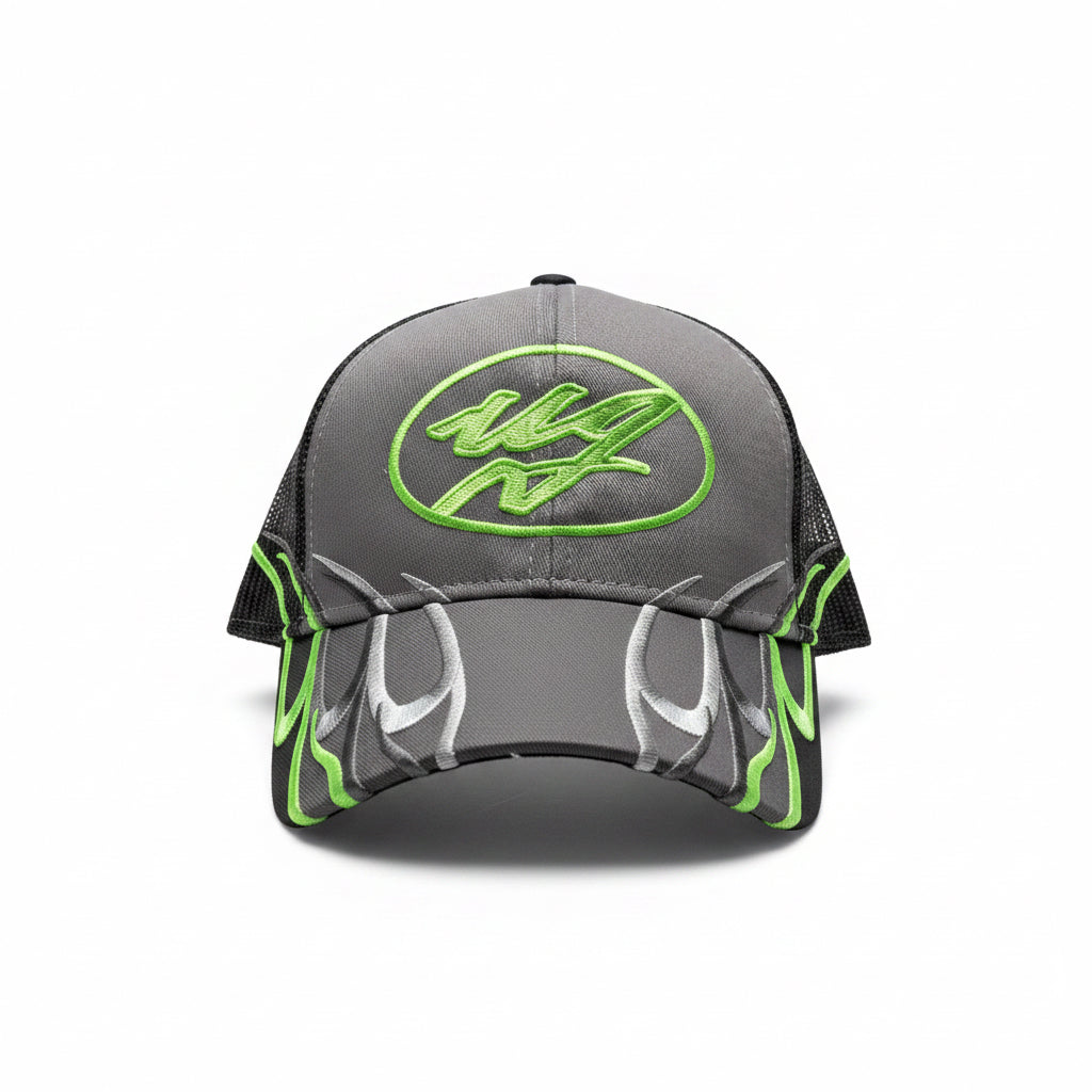 Green flame Hat