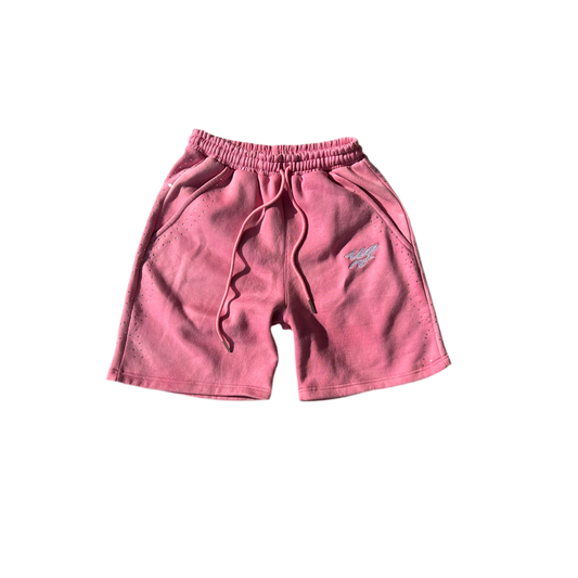PINK RHINESTONE SHORTS