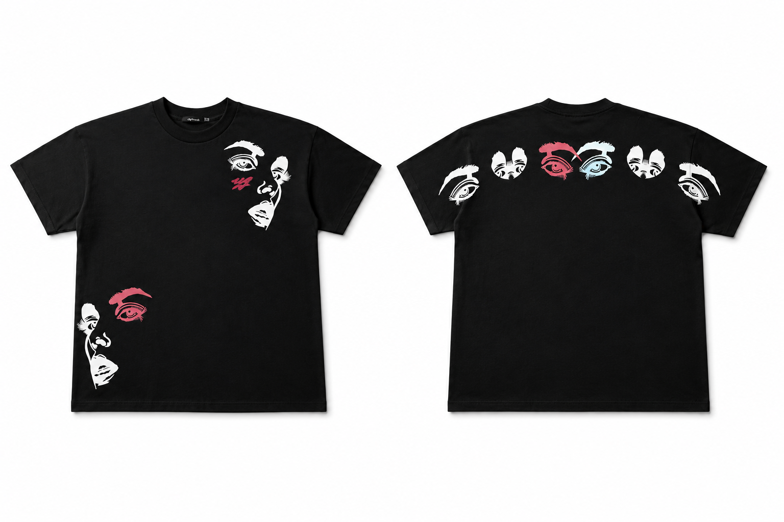 2 Face Black T